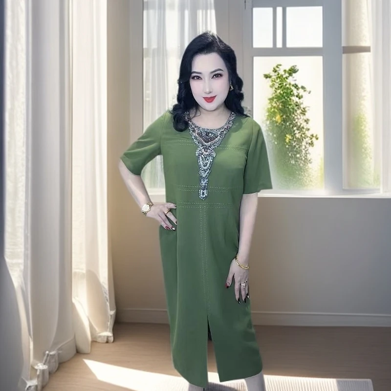 休闲直筒裙时尚百搭显瘦中长款