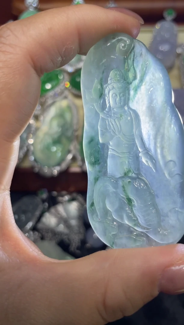 【闪购商品】翡翠颈饰18K金镶嵌翡翠244