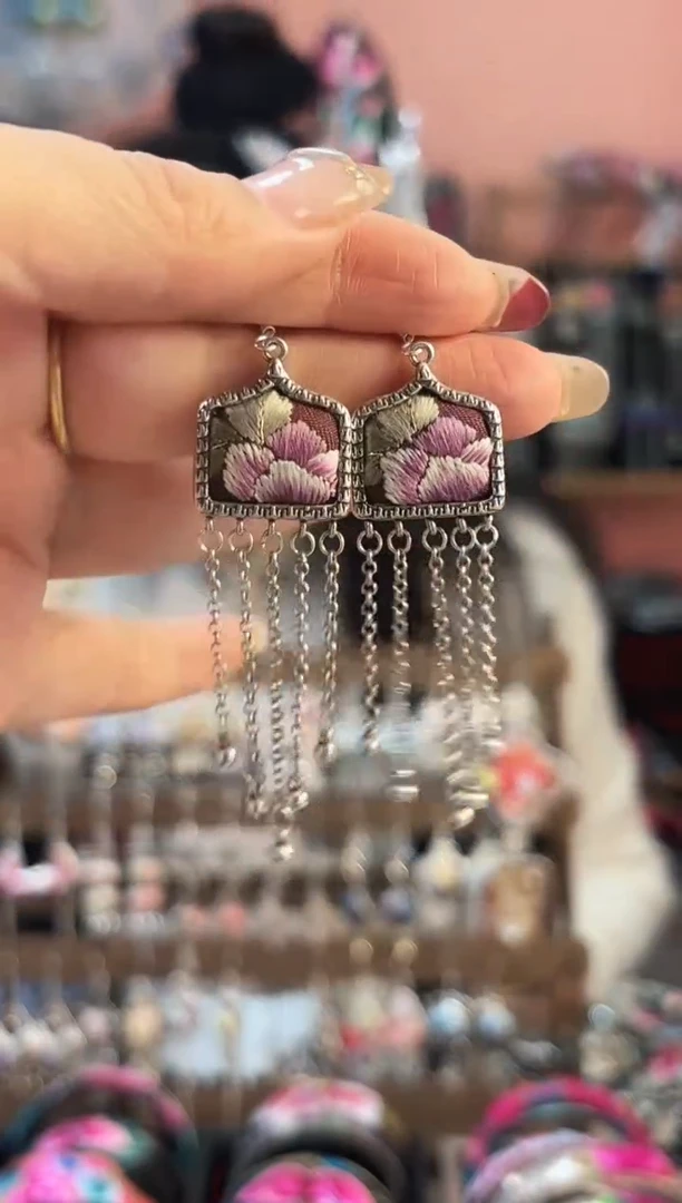 织绣艺枝独绣手工饰品159