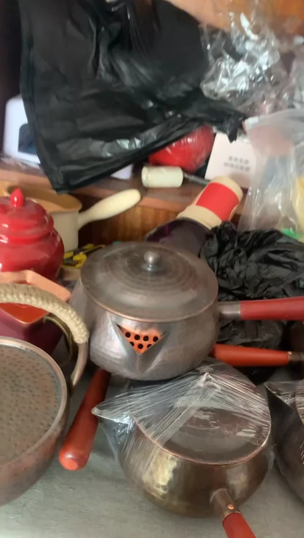 样品不退换900带盖大开口侧把罐
