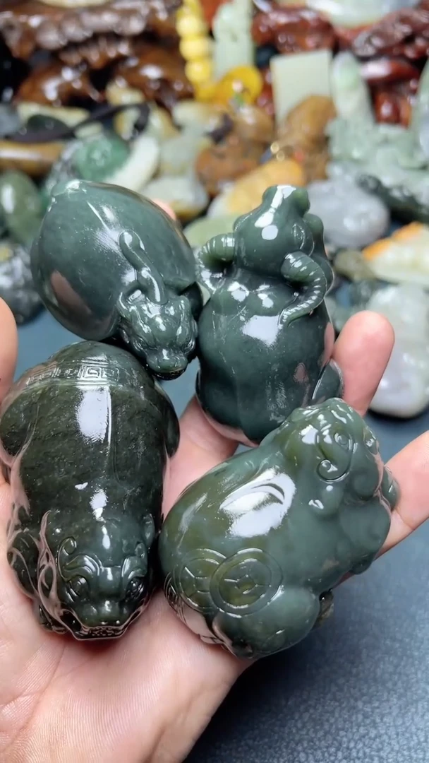 和田玉未镶嵌把件4