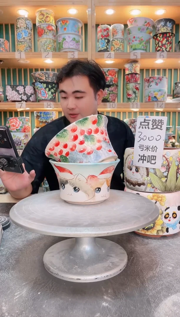 瓷片默认微瑕一物一拍1014-108-3个