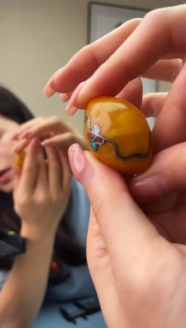 蜜蜡未镶嵌珠宝奇石T0假一罚十多样性发其一