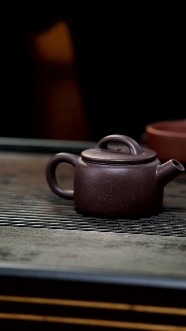 【闪购商品】紫砂茶壶24-微瑕半手天青一号汉瓦130cc