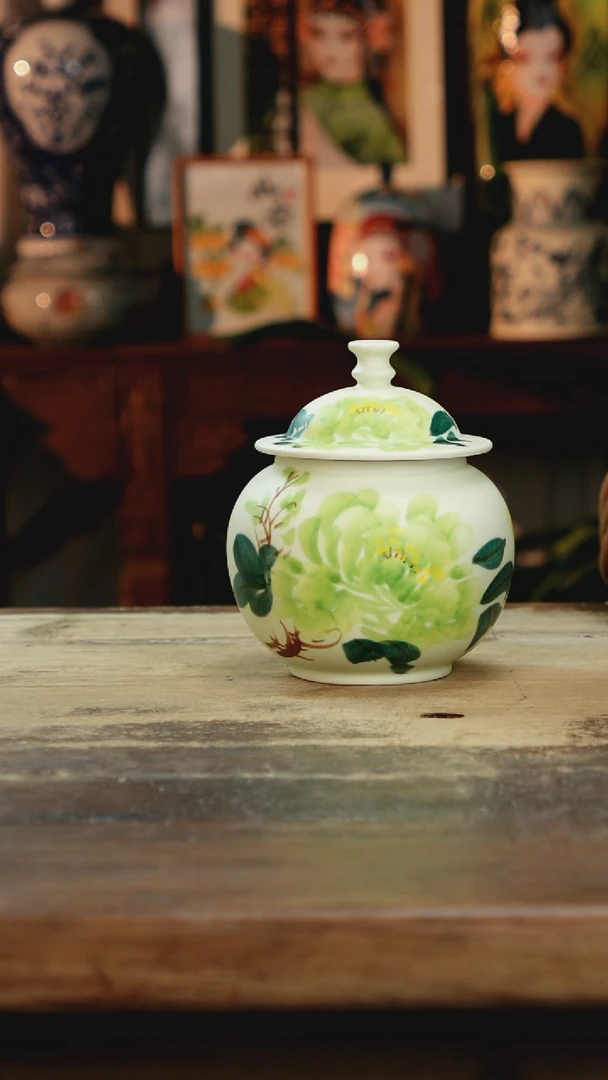 【闪购商品】瓷片景德镇纯手工釉下彩精品花瓶