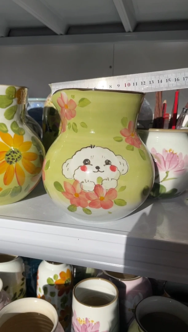 瓶陶手工绘画陶瓷