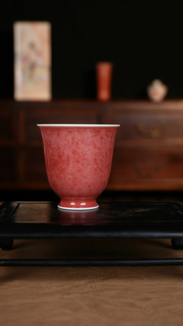 杯子豇豆工景德镇纯手工陶瓷