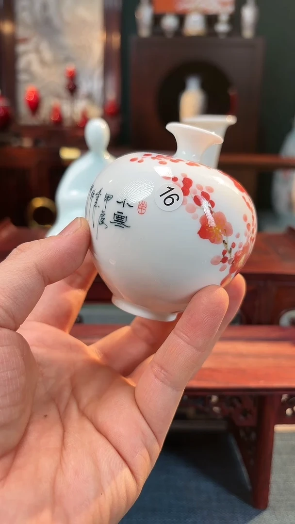 【闪购商品】摆件釉下五彩纯手工手绘原创瓷器