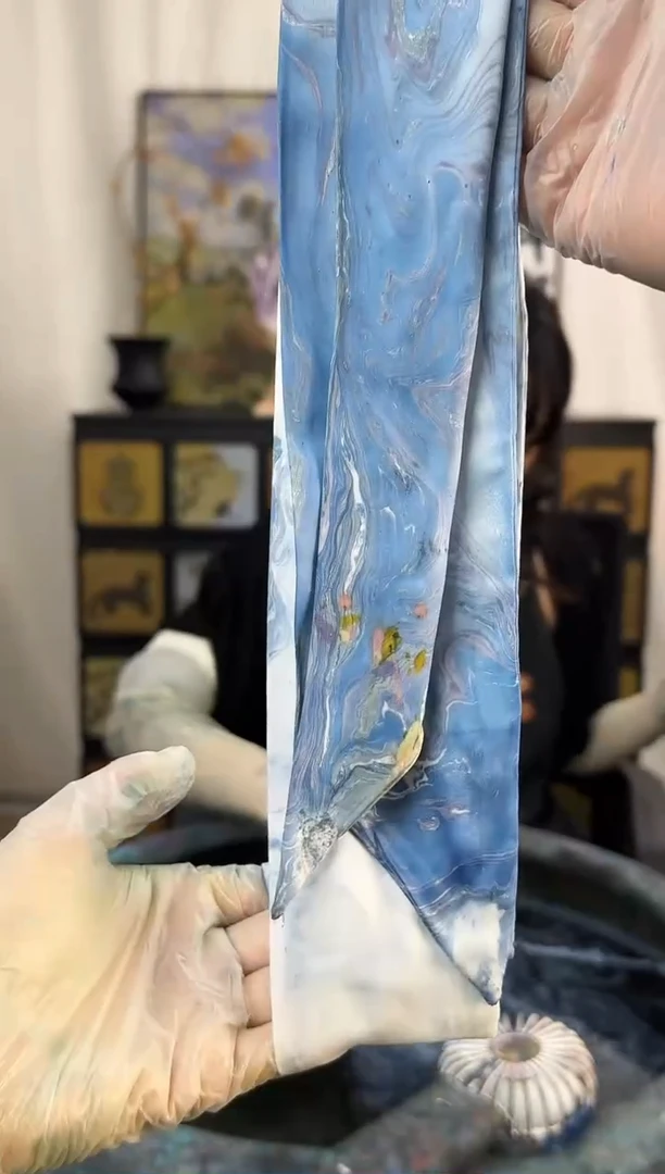 494 冬季雪域 丝巾