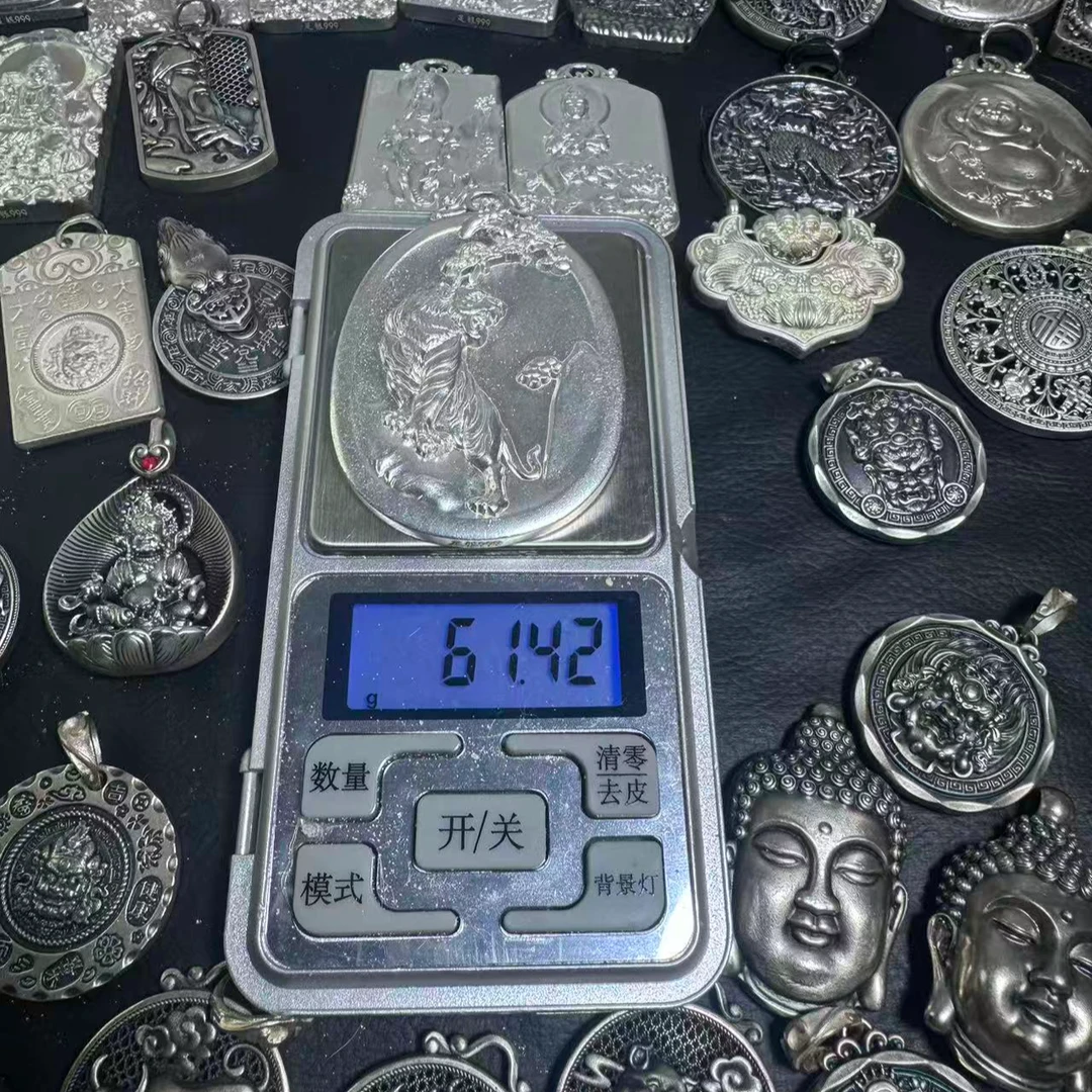 足银银制品 吊坠足银 孤品 999足银