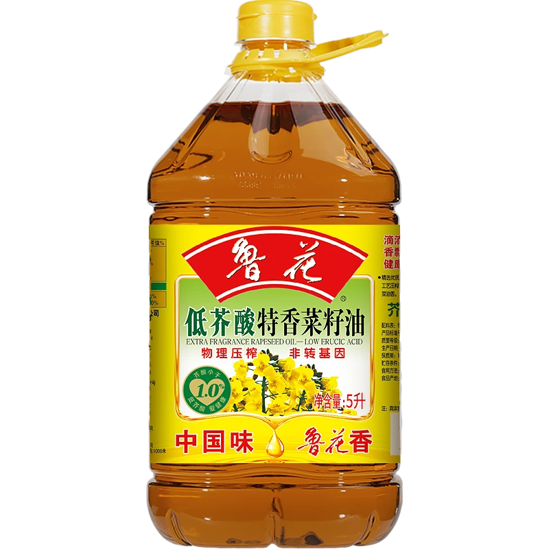 低芥酸特香菜籽油5L压榨浓香纯正炒菜食用油