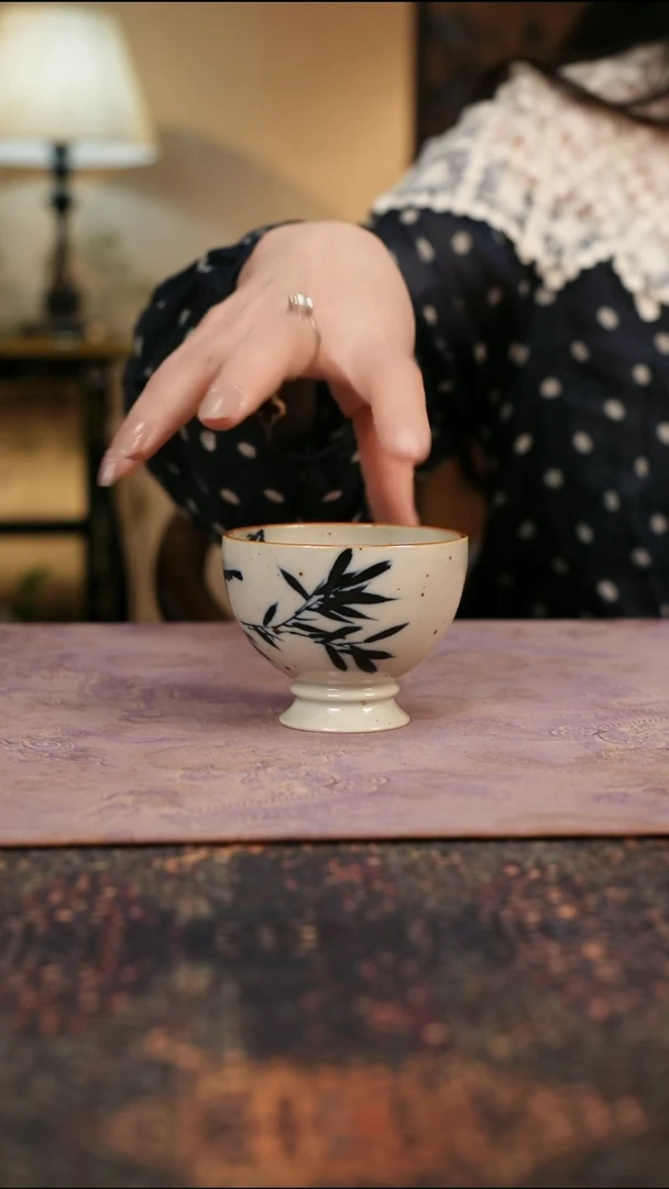 杯景德镇陶瓷杯碗柴烧多人