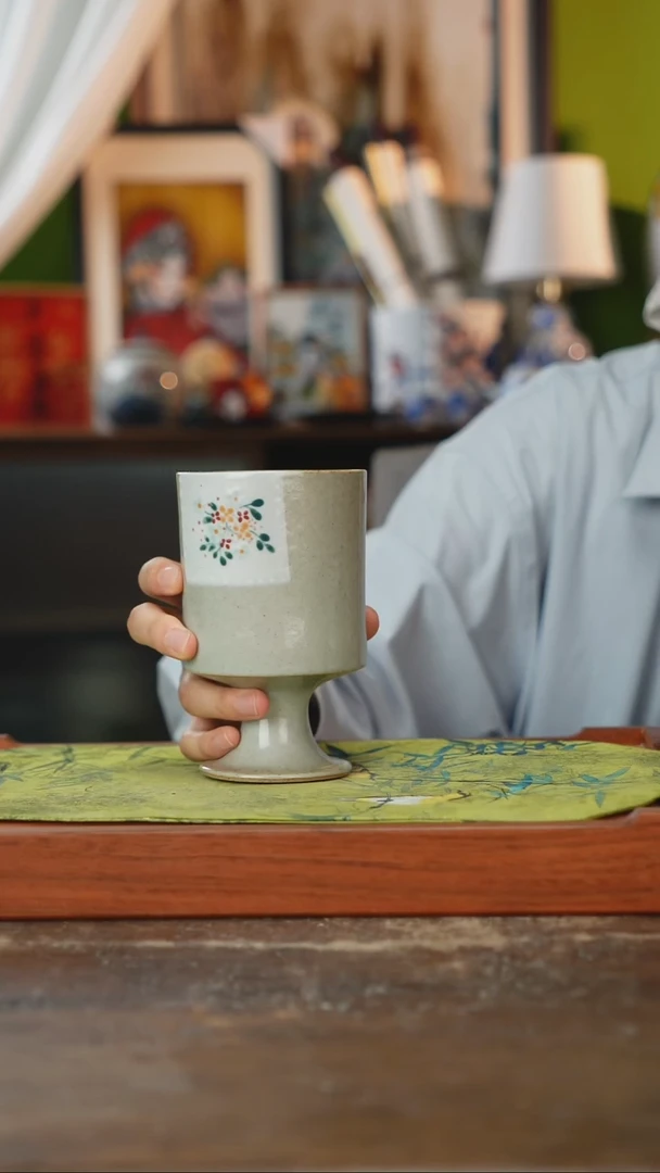摆件景德镇釉下手绘陶瓷茶具，茶叶罐，咖啡杯
