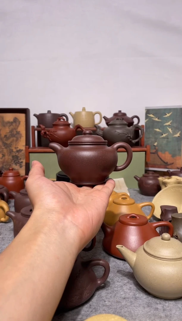 茶壶紫砂羊角山紫泥手工泥大亨掇只10vv