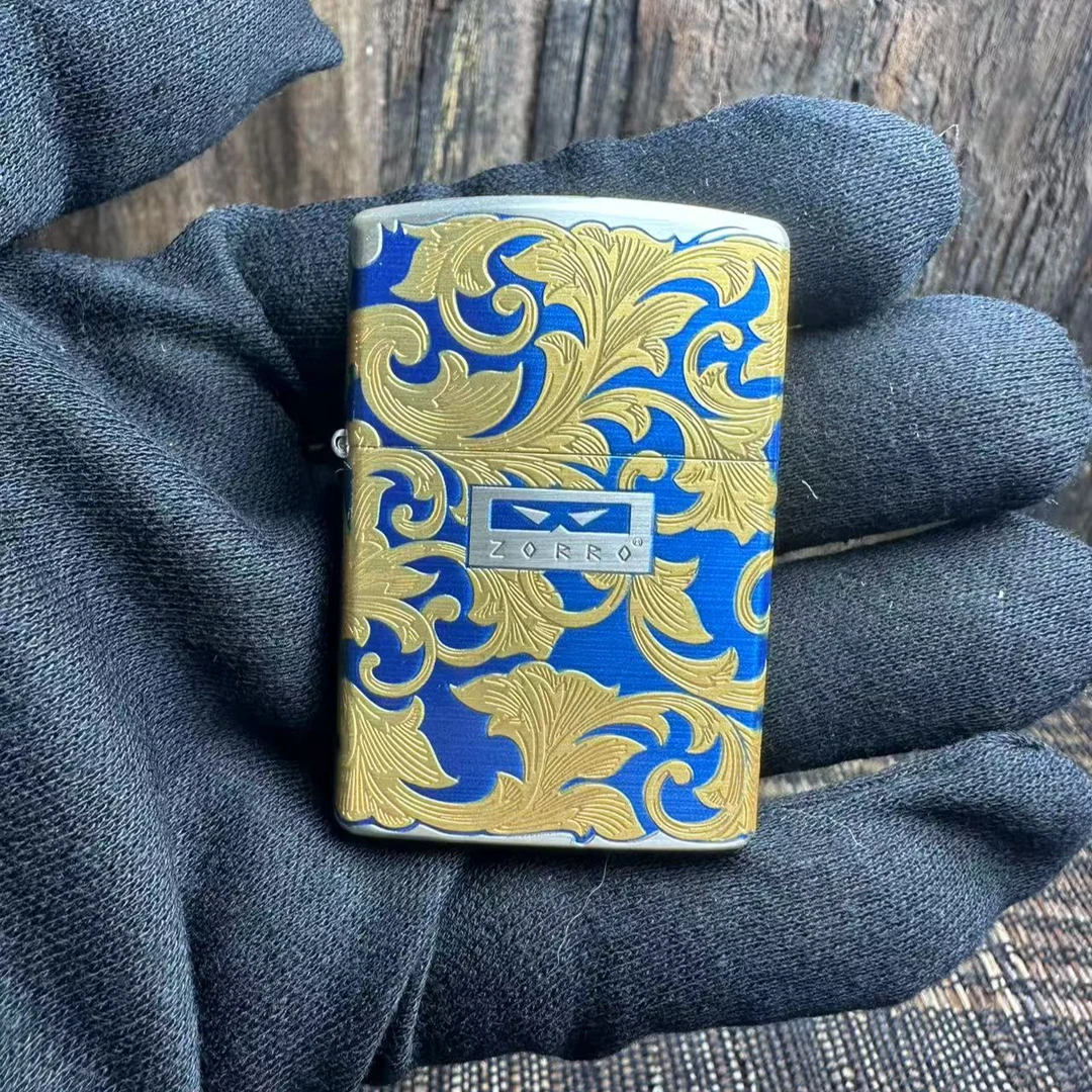 LYZ-75835 佐罗二代蓝银唐草 煤油打火机经典时尚【单机不带油】