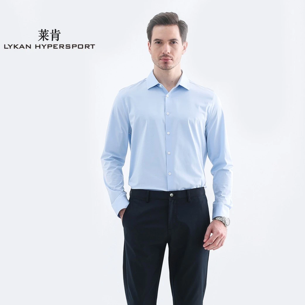 莱肯【拍一发二找客服备注】白金棉男士高档商务纯色衬衣正装210653