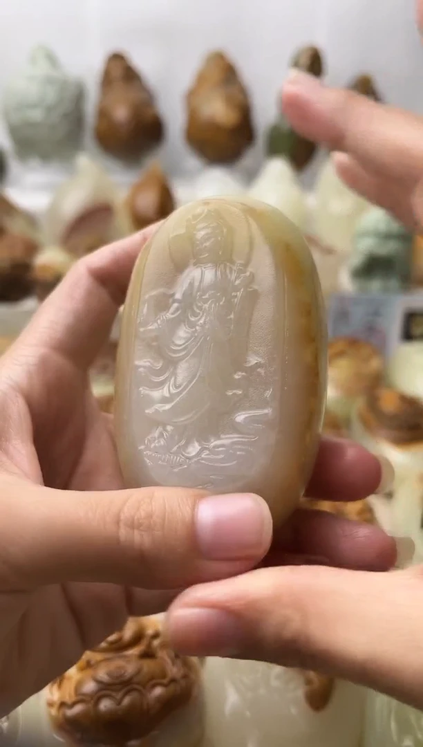 石材古青石棉纹正常不退换观音