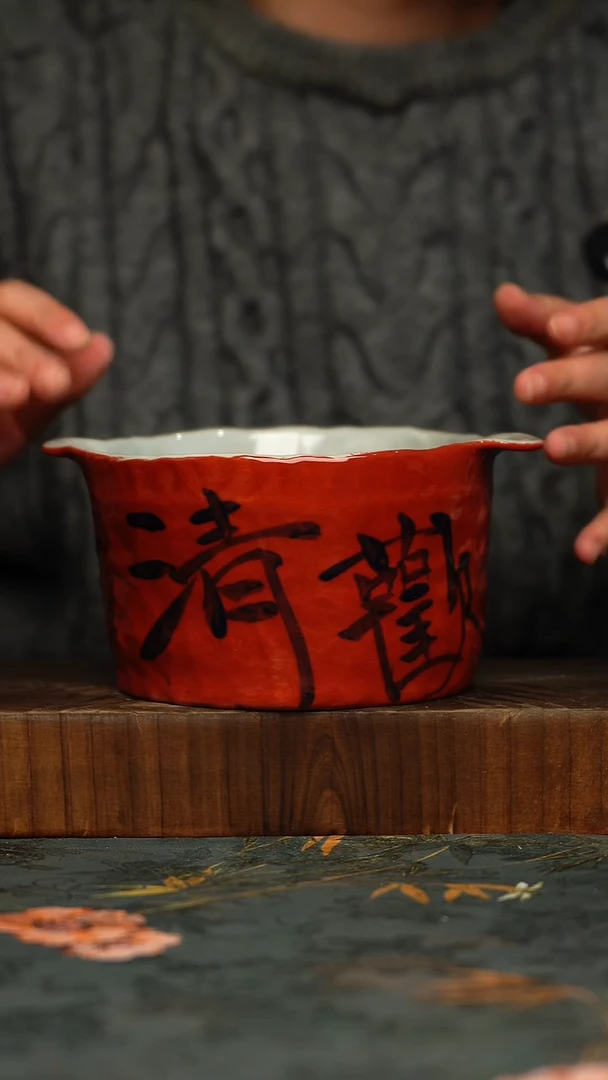 瓷片釉下彩手工手绘同款陶器