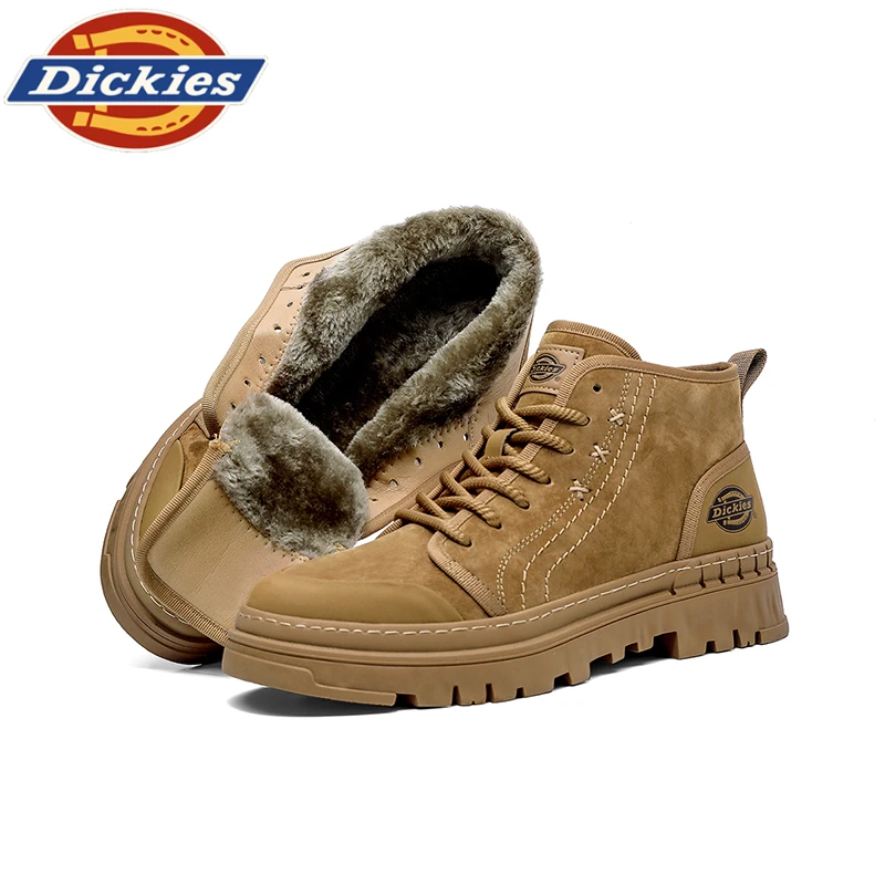 Dickies厚底增高马丁靴2025冬季保暖新款时尚百搭男靴户外徒步登