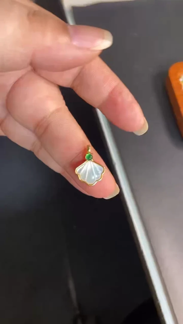 吊坠(不含链)银S925镶嵌翡翠1