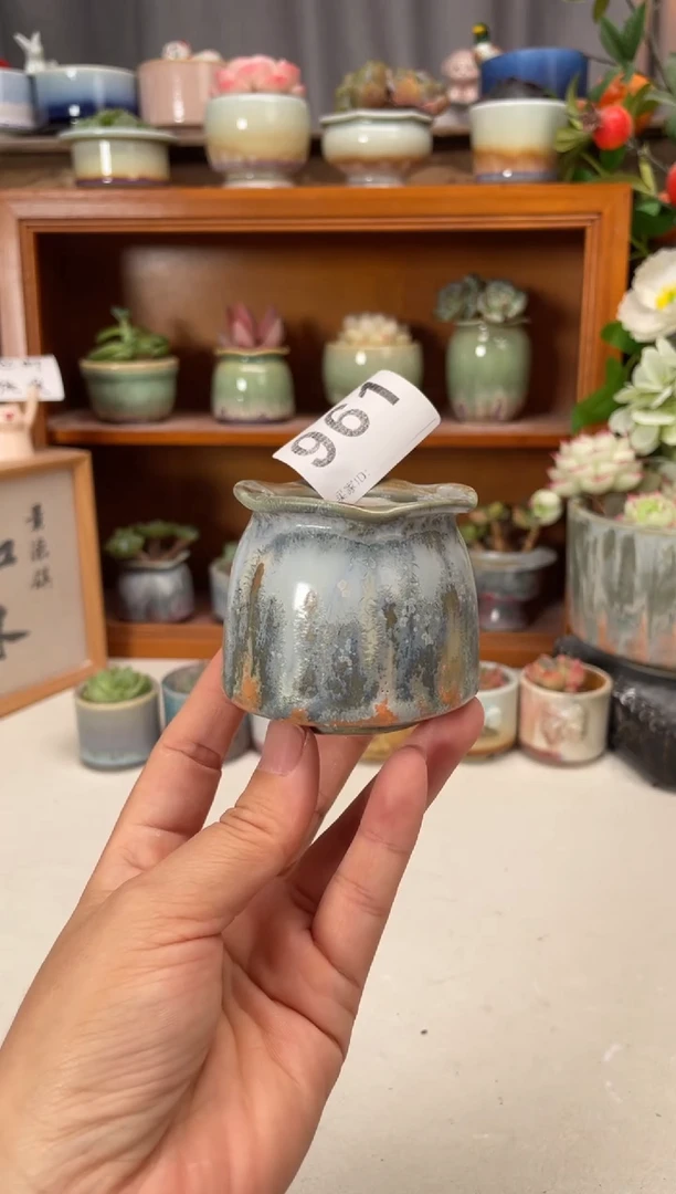 瓷片961知木小芳花盆