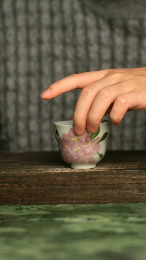 陶瓷青诗集手工手绘瓷器