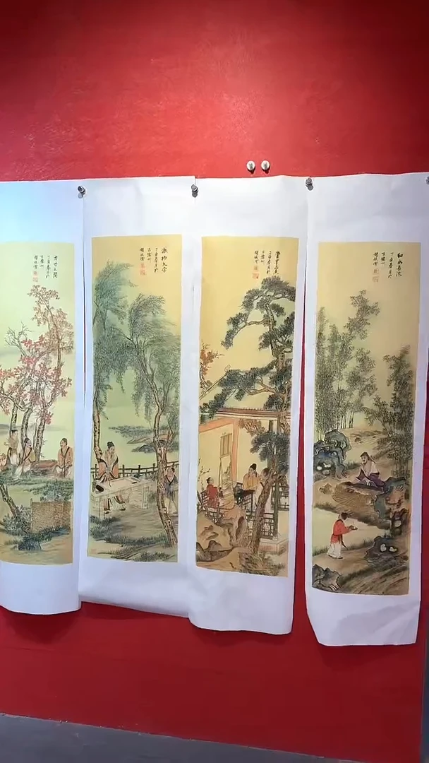 【闪购商品】国画 国画绘画0308-绢布HM243