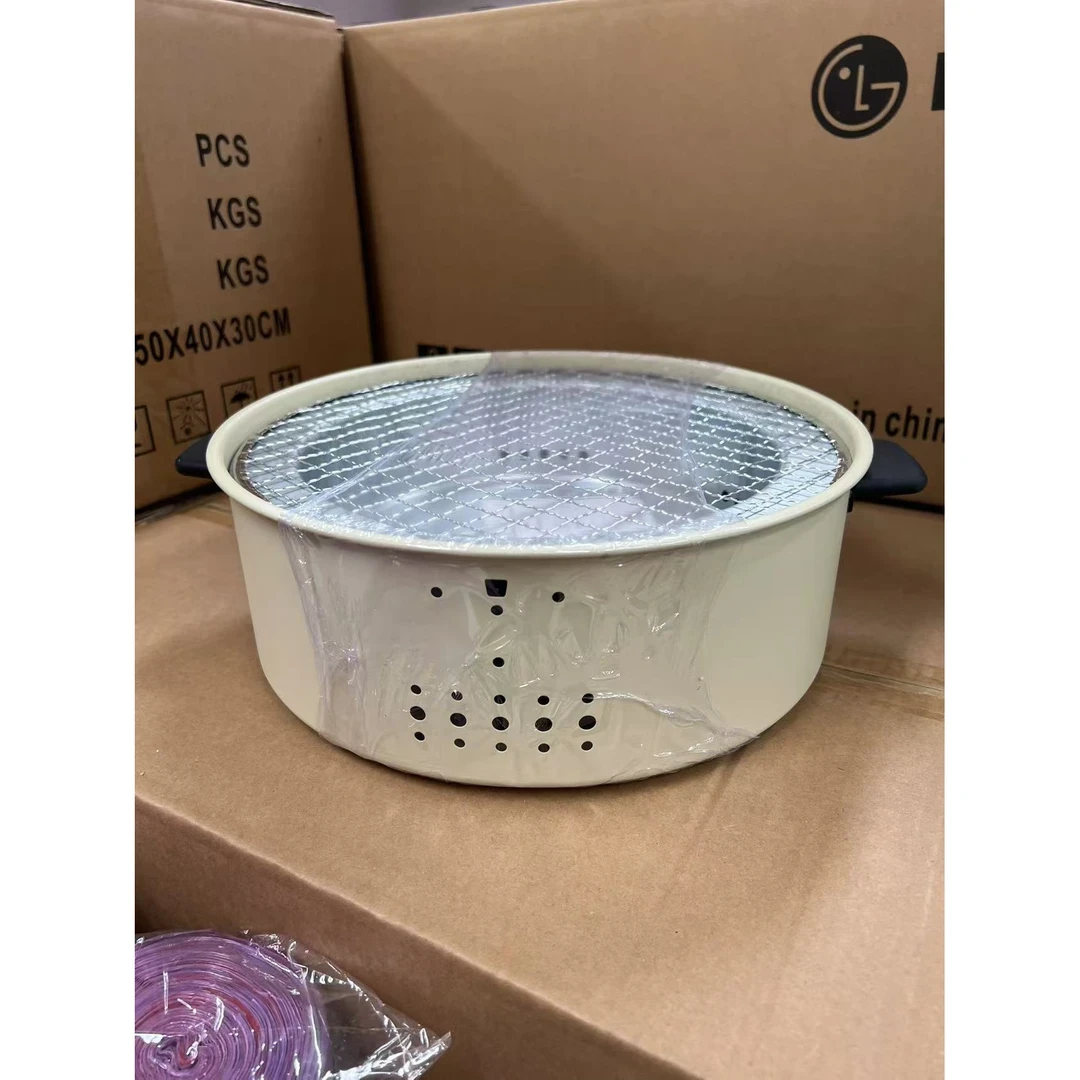 户外烧烤煮茶家用室内烧烤架碳烤炉多功能套装茶炉随机2 FL