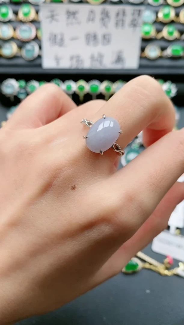 【闪购商品】翡翠戒指银S925镶嵌11111