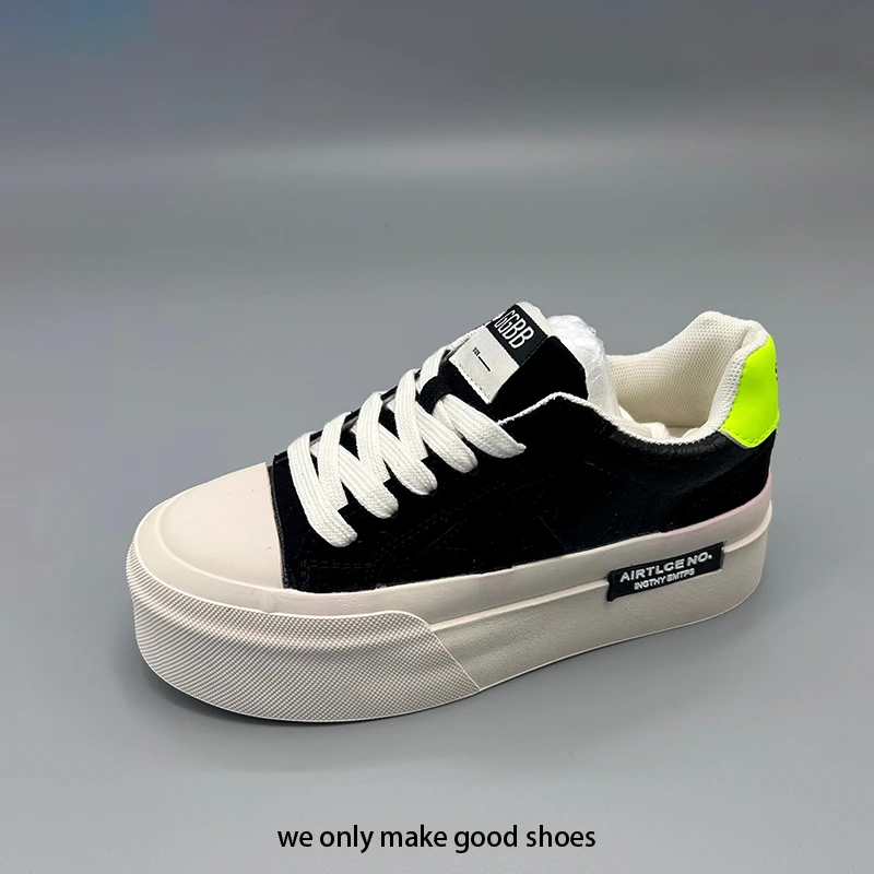 2025新款星星潮流百搭时尚小板鞋春季素面透气防滑耐磨