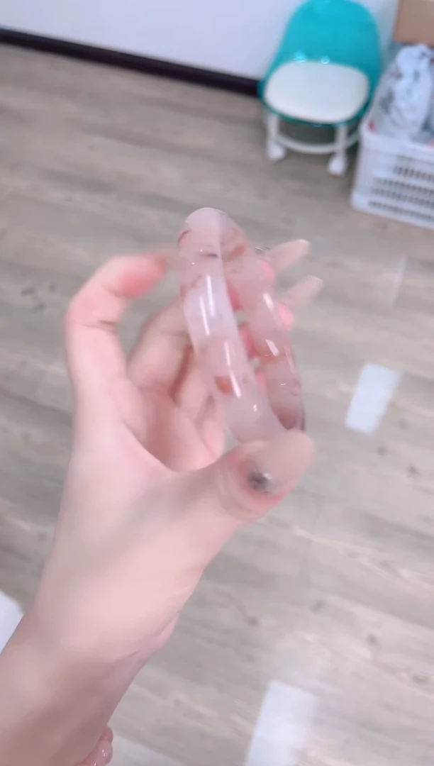 未镶嵌手镯石英质玉172-60桃