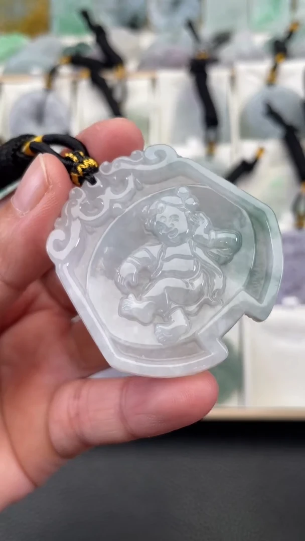 颈饰未镶嵌翡翠天然缅甸翡翠A货162