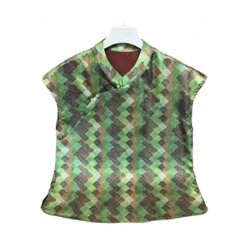 常规提花T恤提花镂空短袖上衣双面ins时尚花色民族风F21