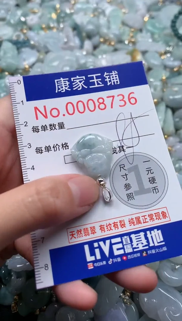 翡翠未镶嵌吊坠(不含链)8736