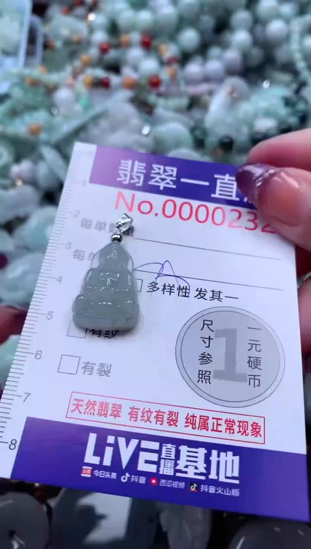 翡翠未镶嵌吊坠(不含链)232