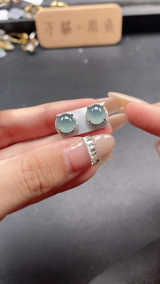 银S925镶嵌戒指翡翠51511