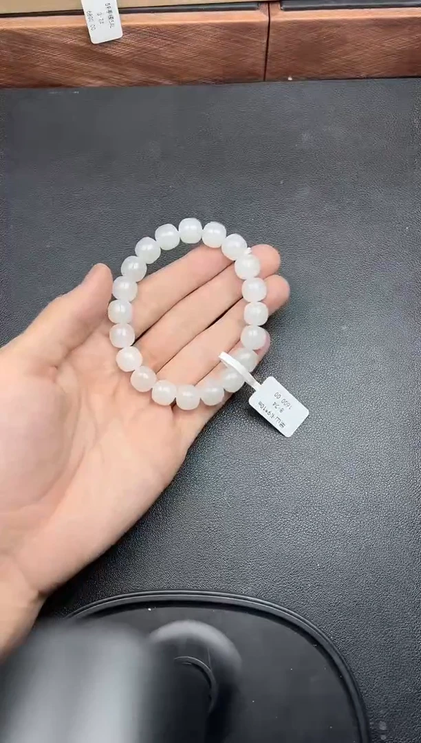 未镶嵌手串和田玉黑山微色差卡10手串J