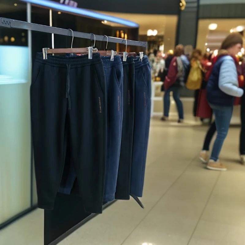 冬款加绒加厚休闲裤19