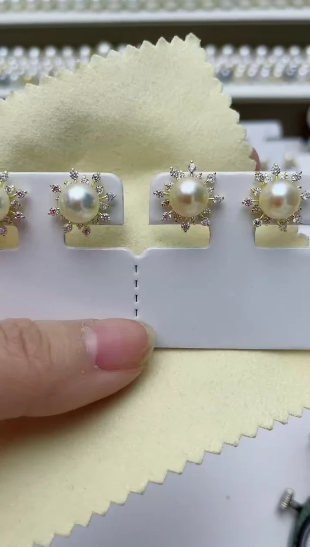 【闪购商品】海水珍珠耳饰银S925镶嵌A65商品多样性发其一