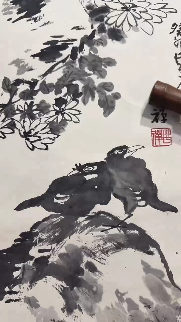 书法10-10-20李老师3平尺国画轴作品