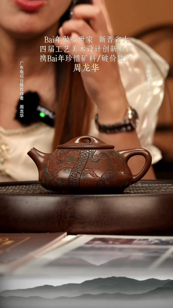 茶壶紫砂19底槽清景舟石瓢270c