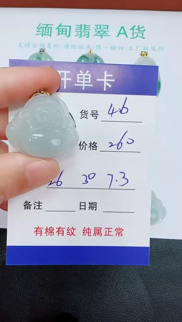 吊坠(赠链)未镶嵌翡翠46