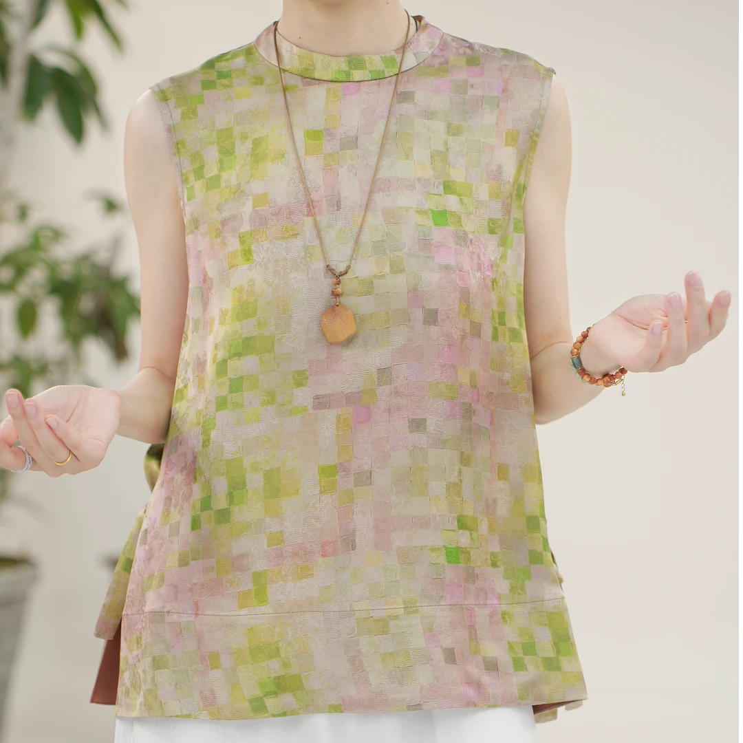 【皖玲珑专属】新中式女马夹(D-2524)