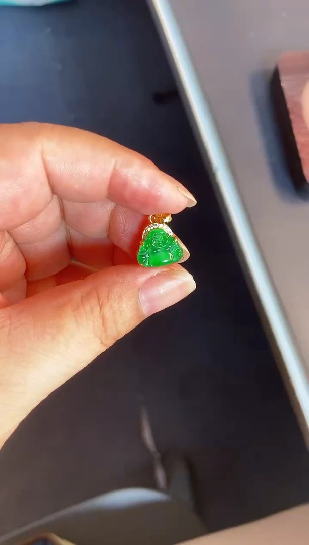 吊坠(不含链)银S925镶嵌翡翠1