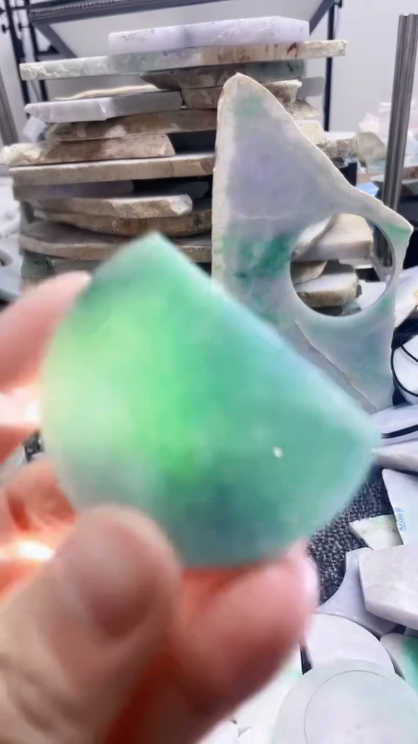 裸石翡翠天然A货翡翠板料