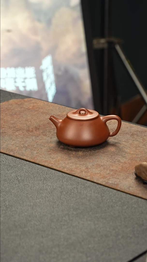 茶壶紫泥平盖石瓢1111111