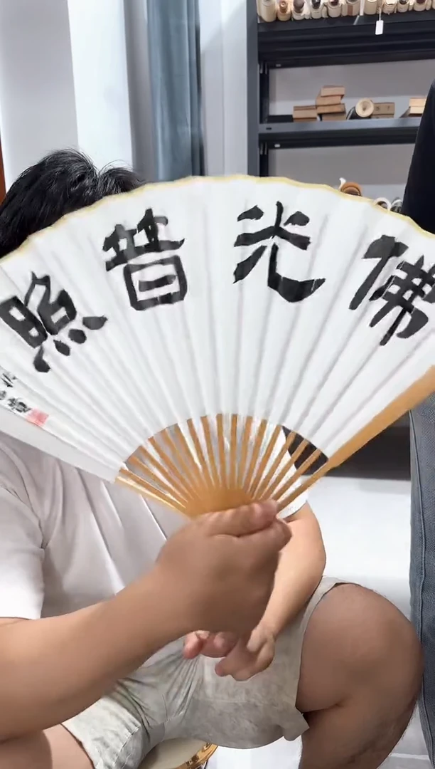书法何老 书法折扇