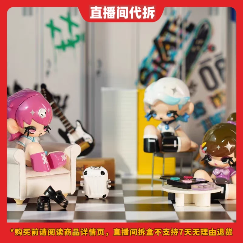 【拆盒】GLICO热血女高系列盲盒潮玩手办摆件超酷炫可爱礼物公仔