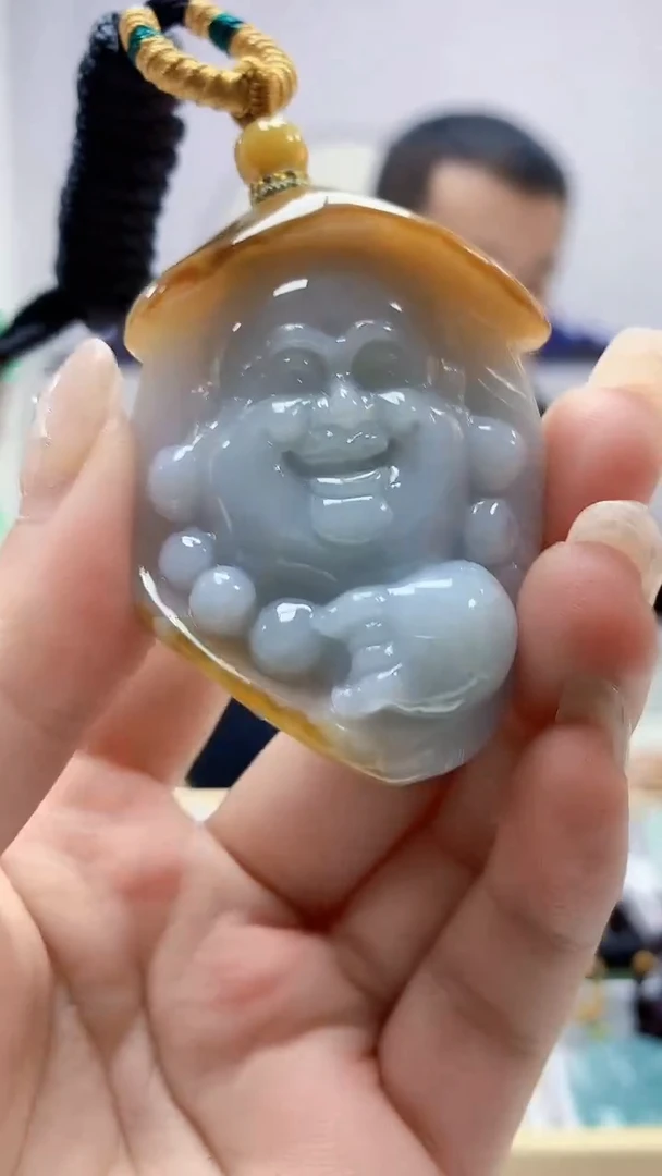 定制翡翠未镶嵌4898ms-毛货挂件79