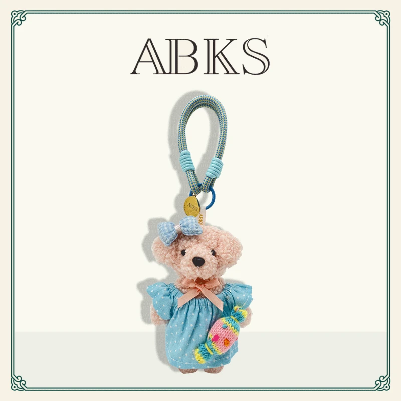 ABKS原创手工包包挂件公仔可爱mini毛绒娃娃小玩偶挂件配饰0112